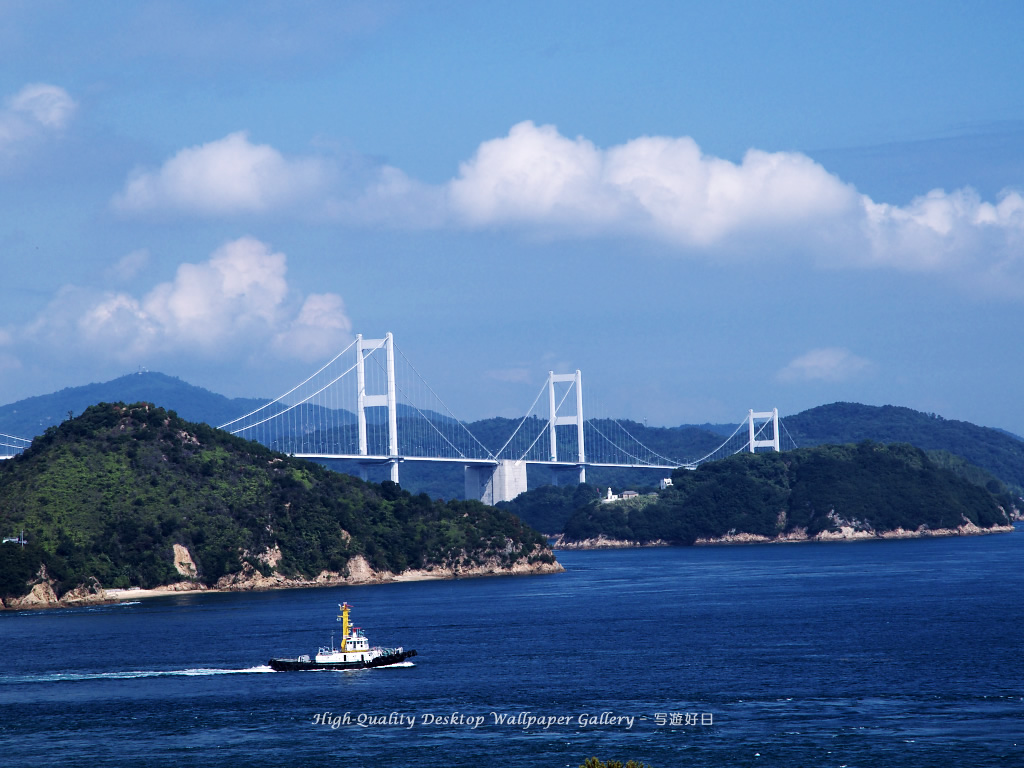 しまなみ海道の壁紙／Wallpaper of Inland Sea (1024×768)