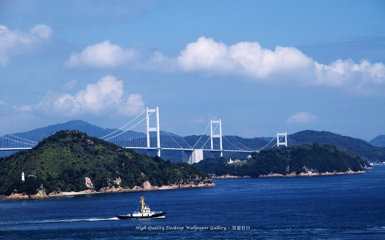 しまなみ海道の壁紙／Wallpaper of Inland Sea (1280×800)