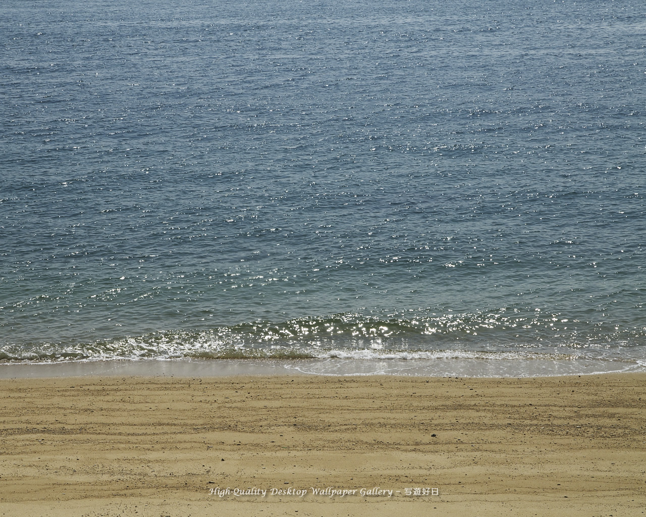 しまなみ海道の壁紙／Wallpaper of Midafternoon Beach (1280×1024)