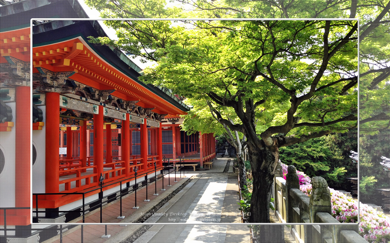 耕三寺の新緑の壁紙／Wallpaper of Kosanji Temple (1280×800)